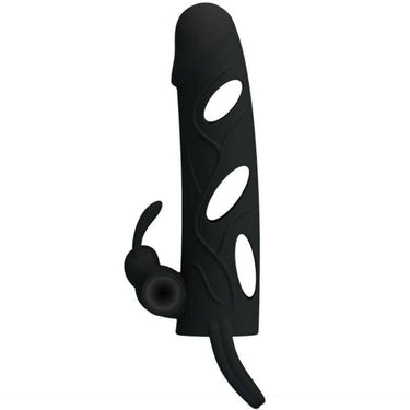 Guaina Pene Vibrante con Cinturino a Sfera e Coniglio Stimolante